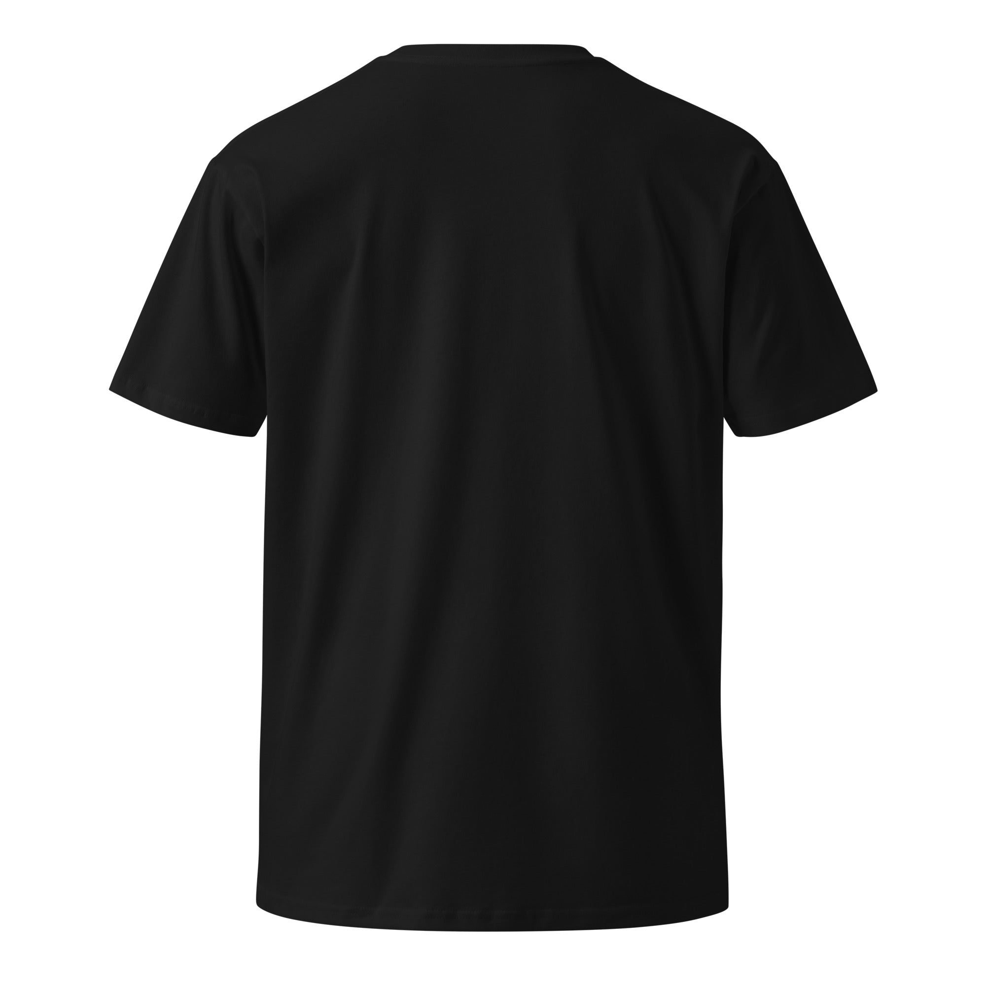 Back of black EVAREN Somewhere Between Tee